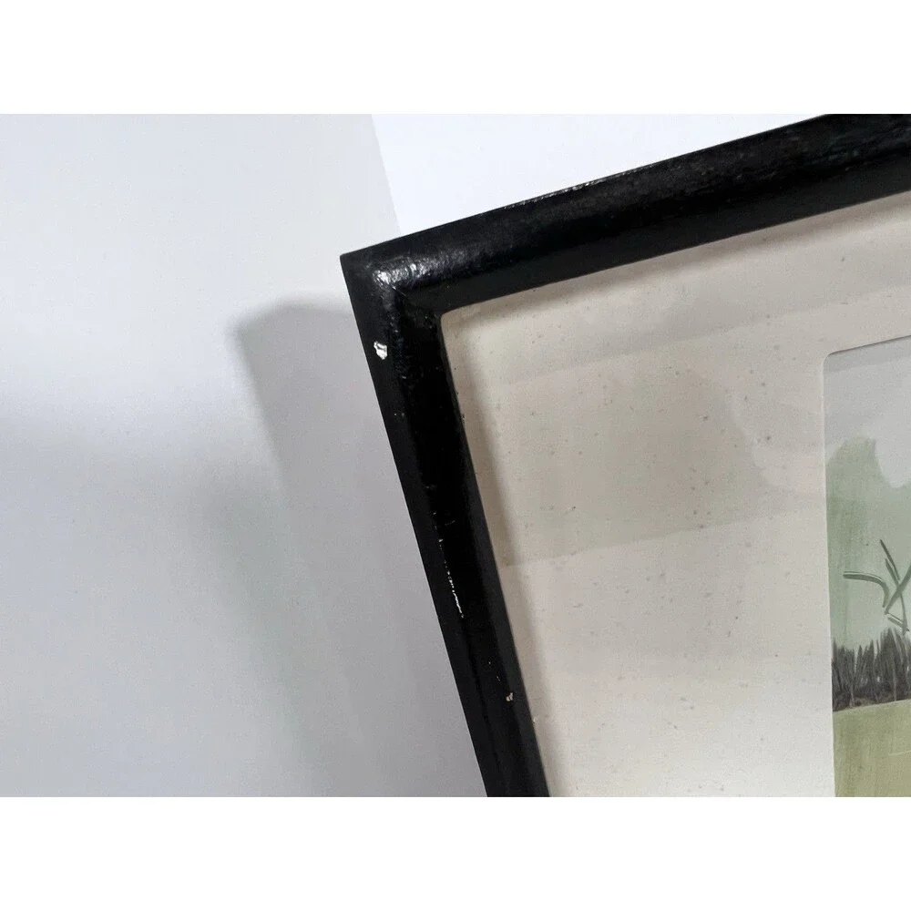 Flying Ducks Wall Decor Vintage Feather Art‎ Shadowbox 3D Framed Marshland scene